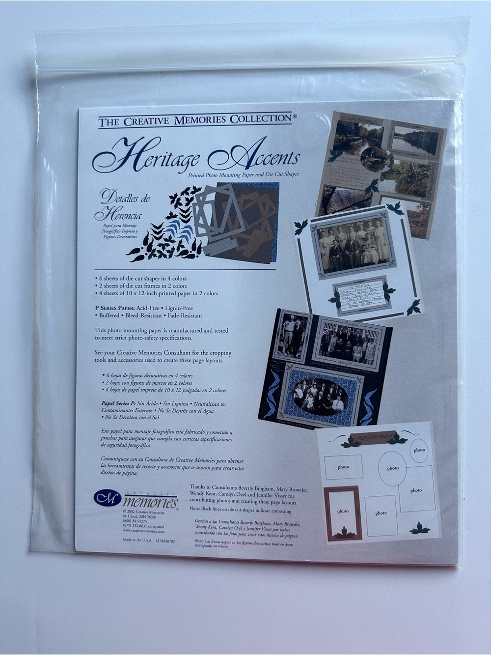 Creative Memories Heritage Accents Scrapbook Kit
